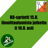 Knock out- sprintti Nokialla 15.8.